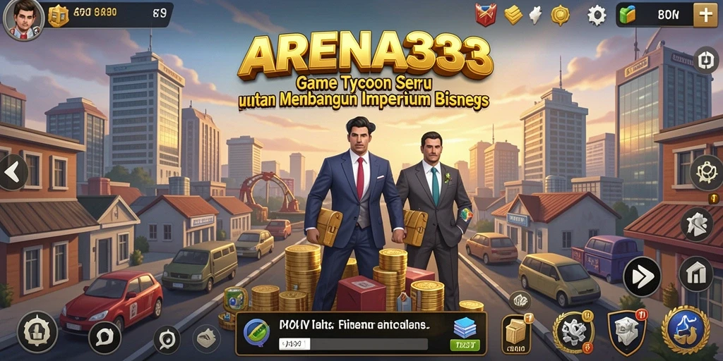 Tampilan gameplay di ARENA333 menunjukkan strategi bisnis yang seru.
