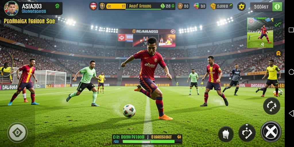 Tampilan gameplay menegangkan dalam <strong>ASIA303</strong> dengan aksi olahraga seru.