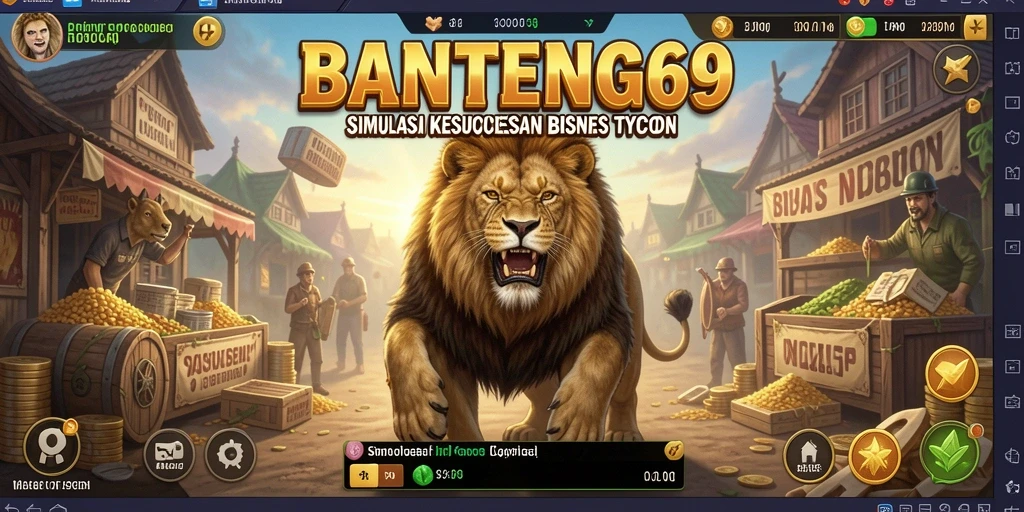 Screenshot gameplay BANTENG69 menunjukkan keseruan manajemen bisnis Tycoon.