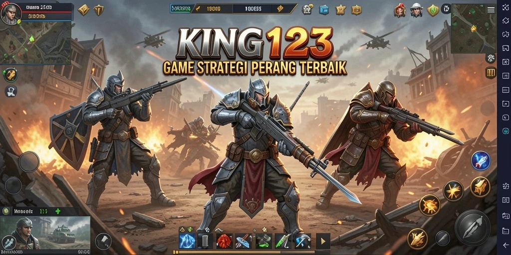 Tampilan gameplay KING123 yang menegangkan dan strategis.