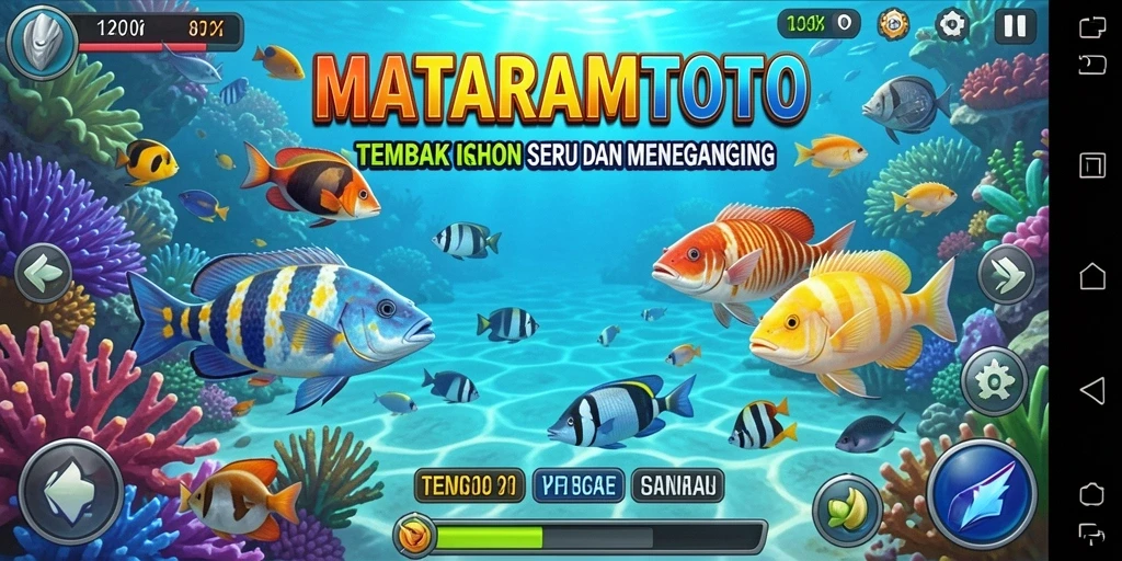Gameplay seru MATARAMTOTO dengan ikan beragam.