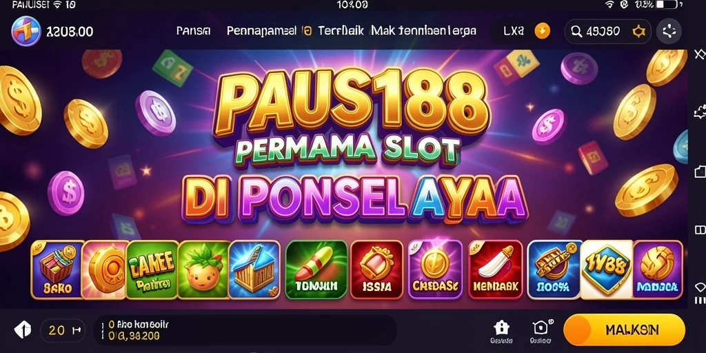 Tampilan gameplay menarik dari PAUS188 dengan berbagai tema slot.