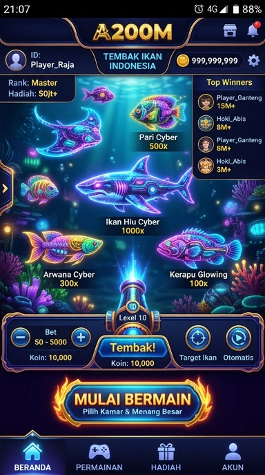 Ilustrasi fitur terbaru di aplikasi a200m.
